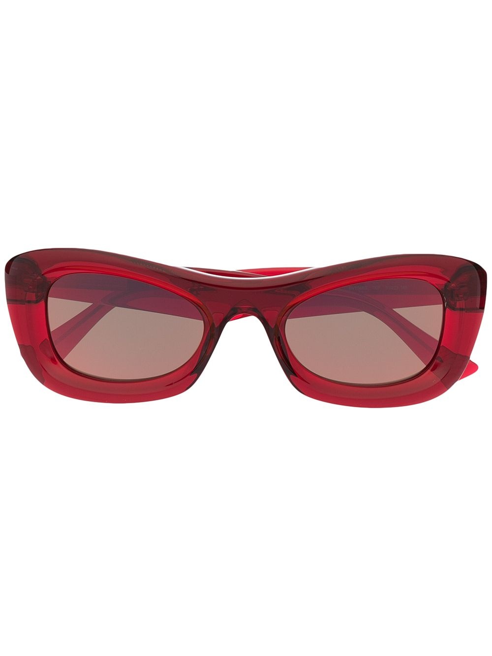 transparent rectangle-frame sunglasses - 1