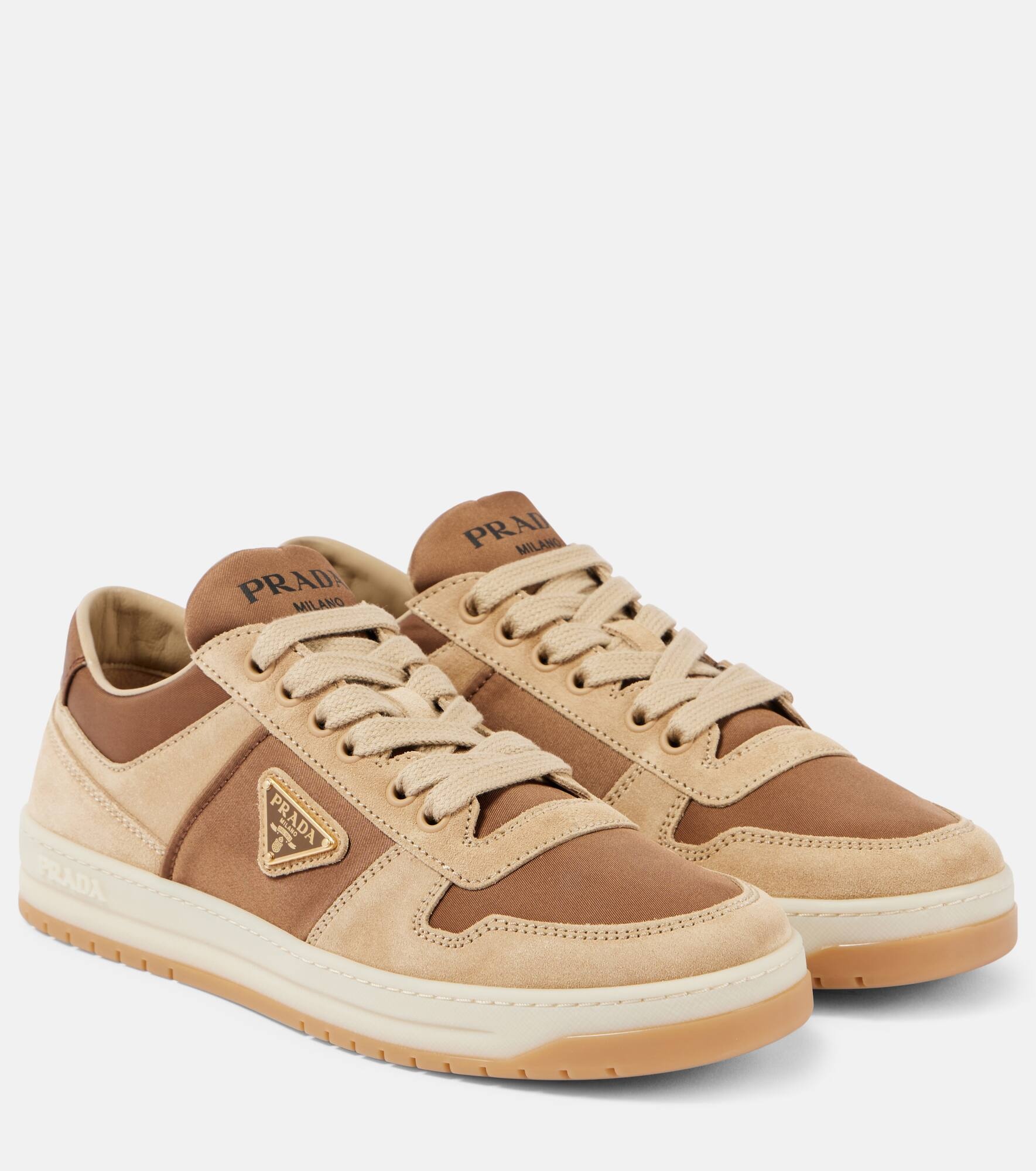Downtown Re-Nylon and suede sneakers - 1