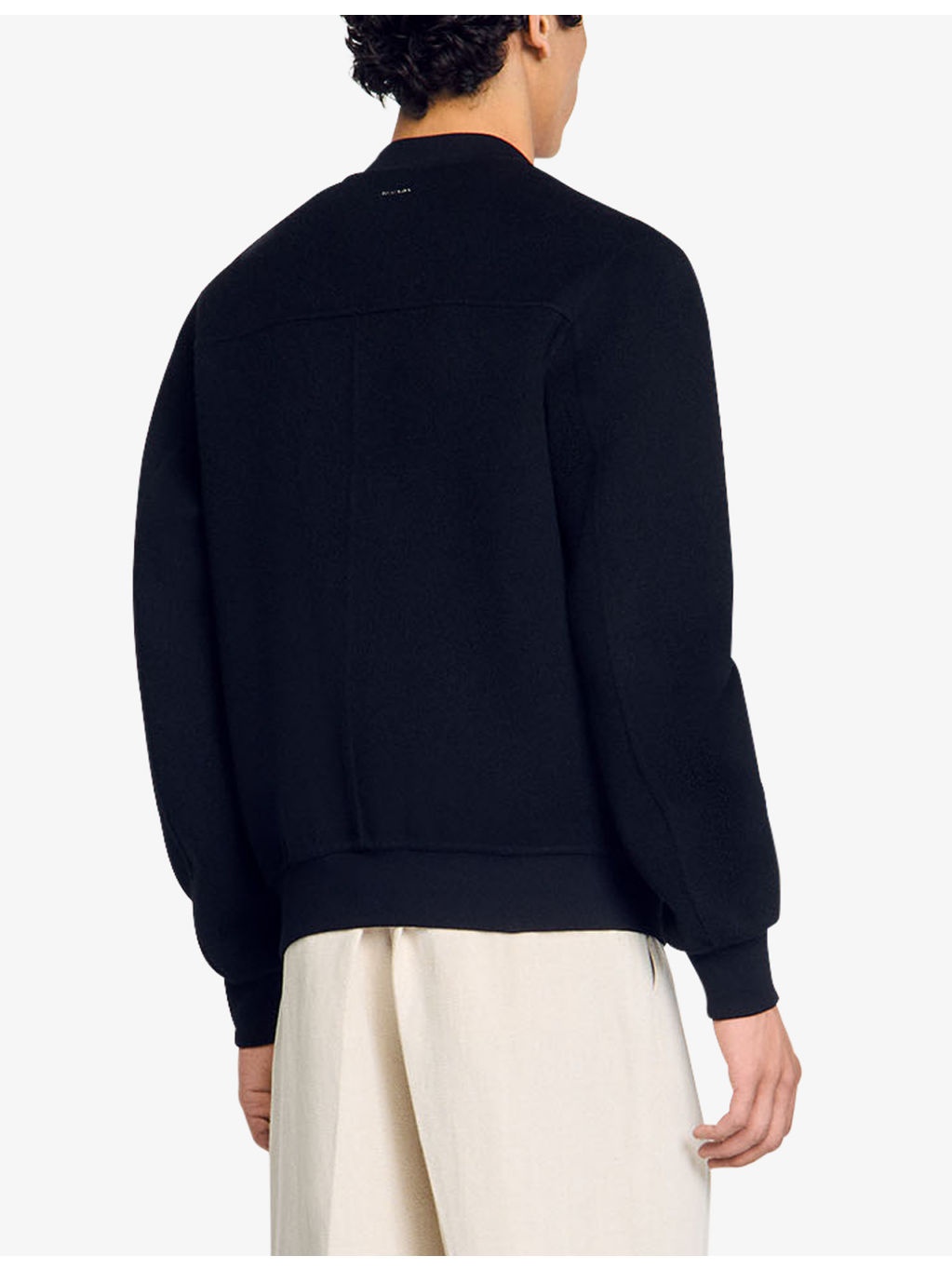 Baseball-collar side-pocket wool-blend jacket - 4