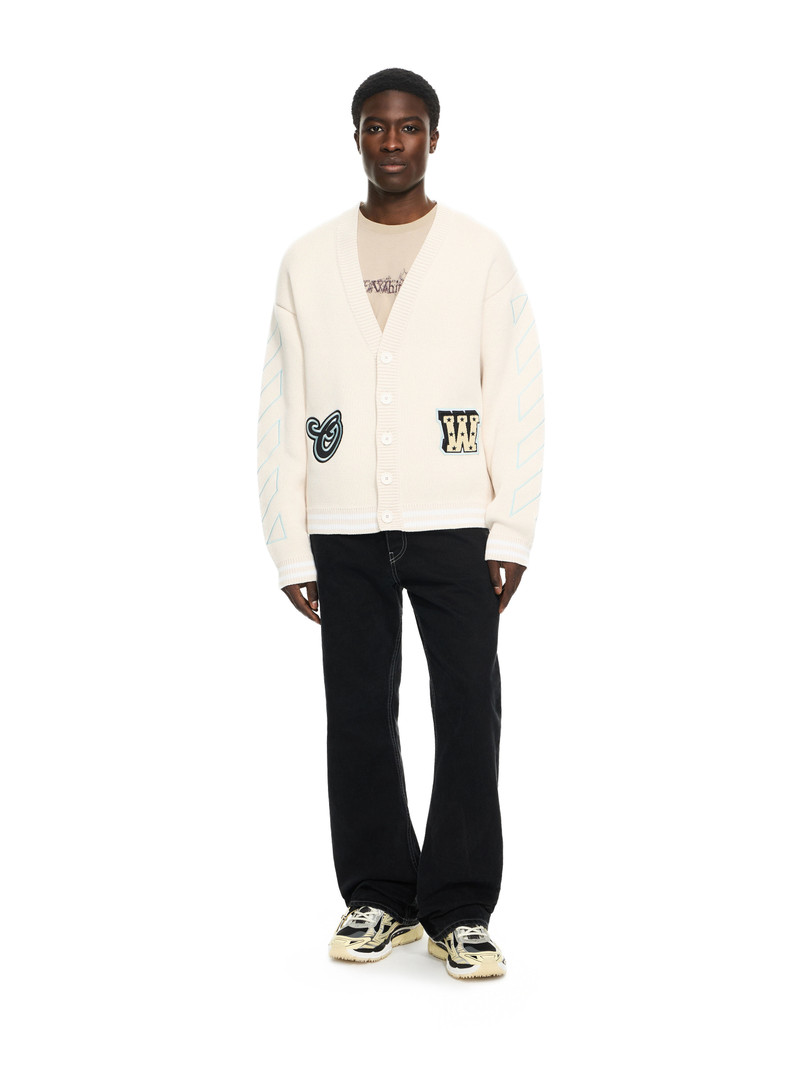 Star Logo Diag Vars Knit Cardigan - 1