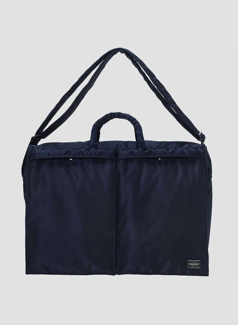 Nigel Cabourn Porter-Yoshida & Co Tanker 2Way Shoulder Bag in Iron Blue outlook