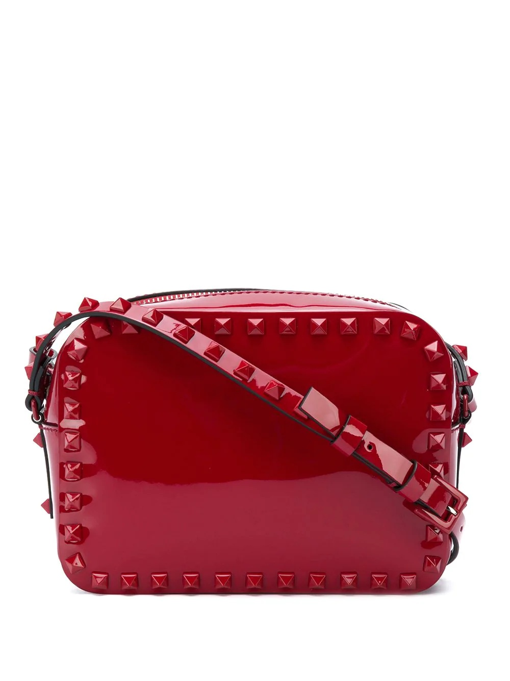 Rockstud red patent bag - 1