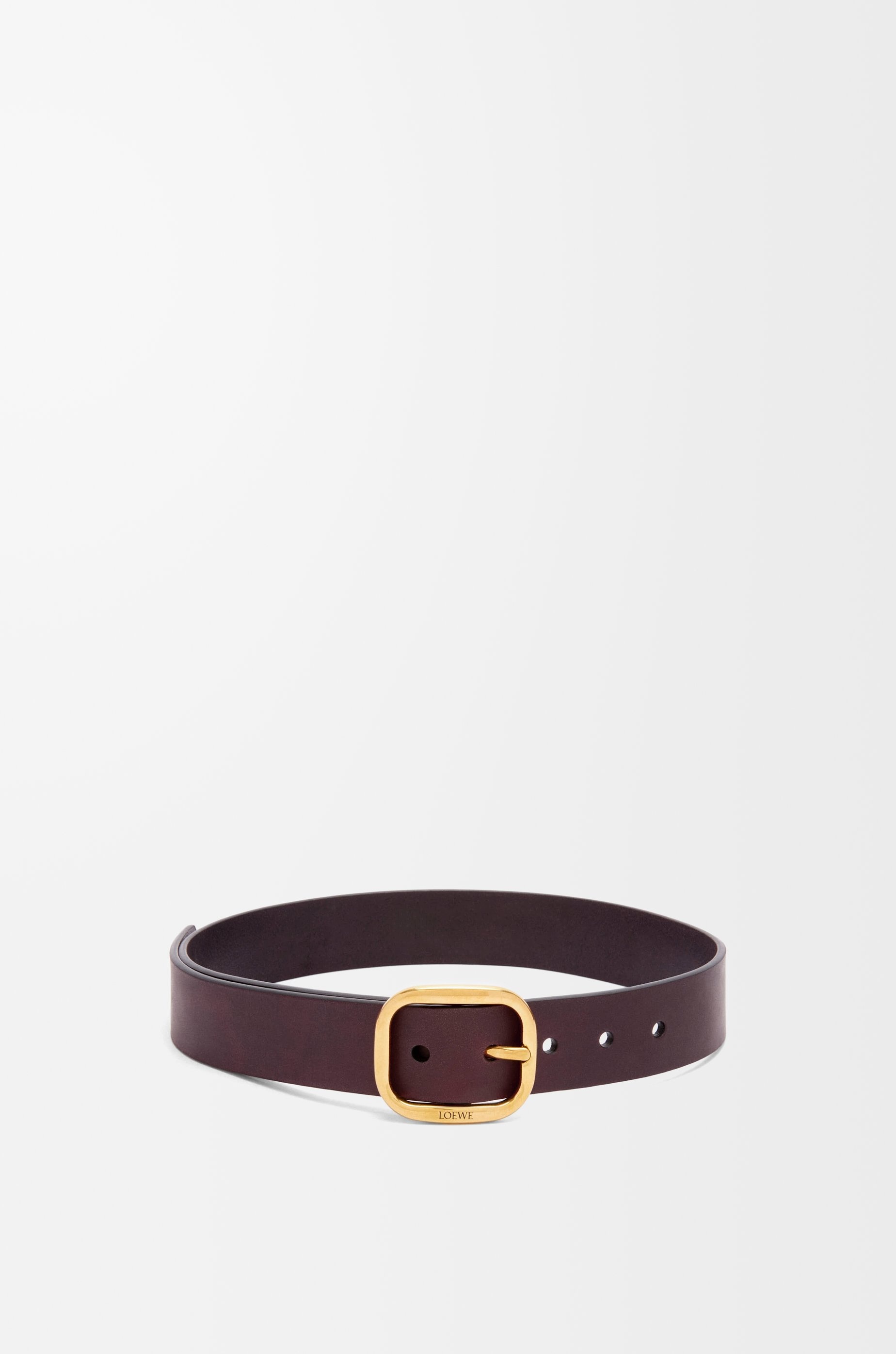 Rounded soft belt in classic calfskin - 1