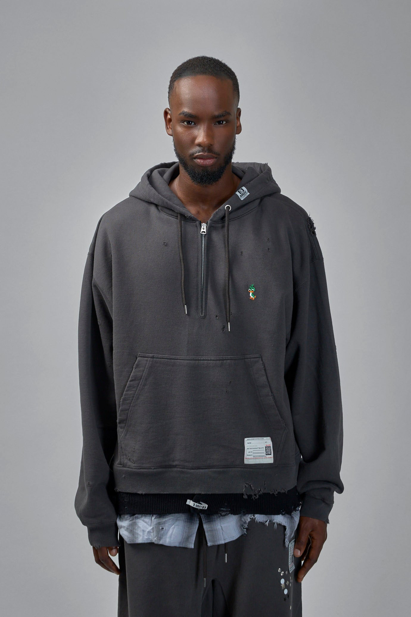 Triple Layered Half-Zip Hoodie - 3
