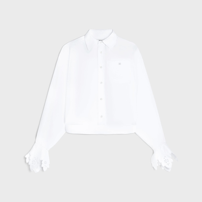 cropped shirt IN cotton poplin 1