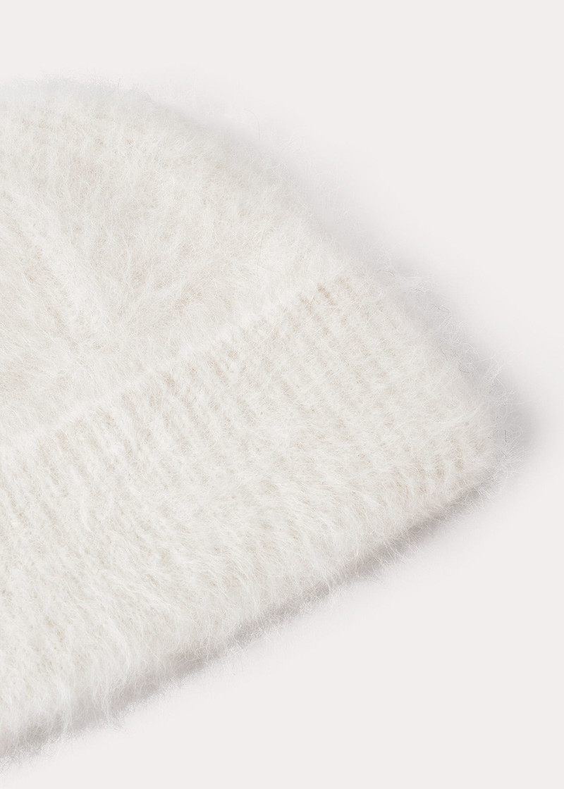 Alpaca knit beanie macadamia 4