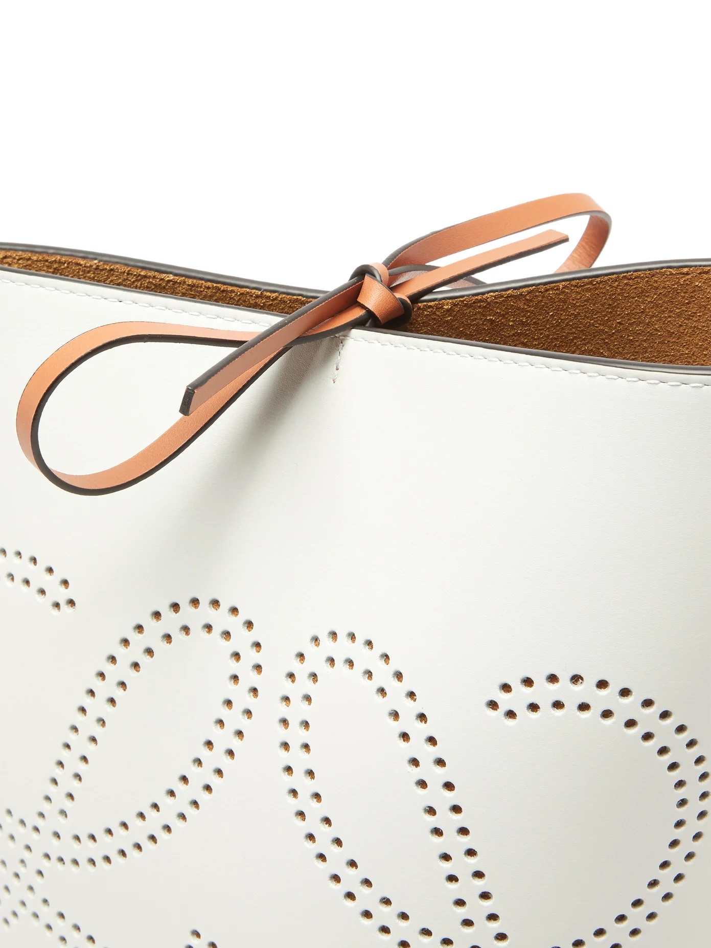 Gate Anagram-perforated leather bucket bag - 6