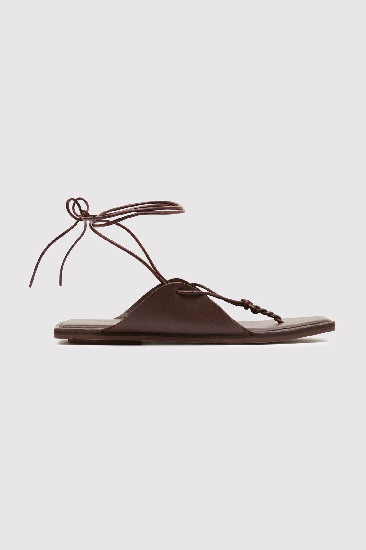 Tie Up Sandal - Chocolate - 5
