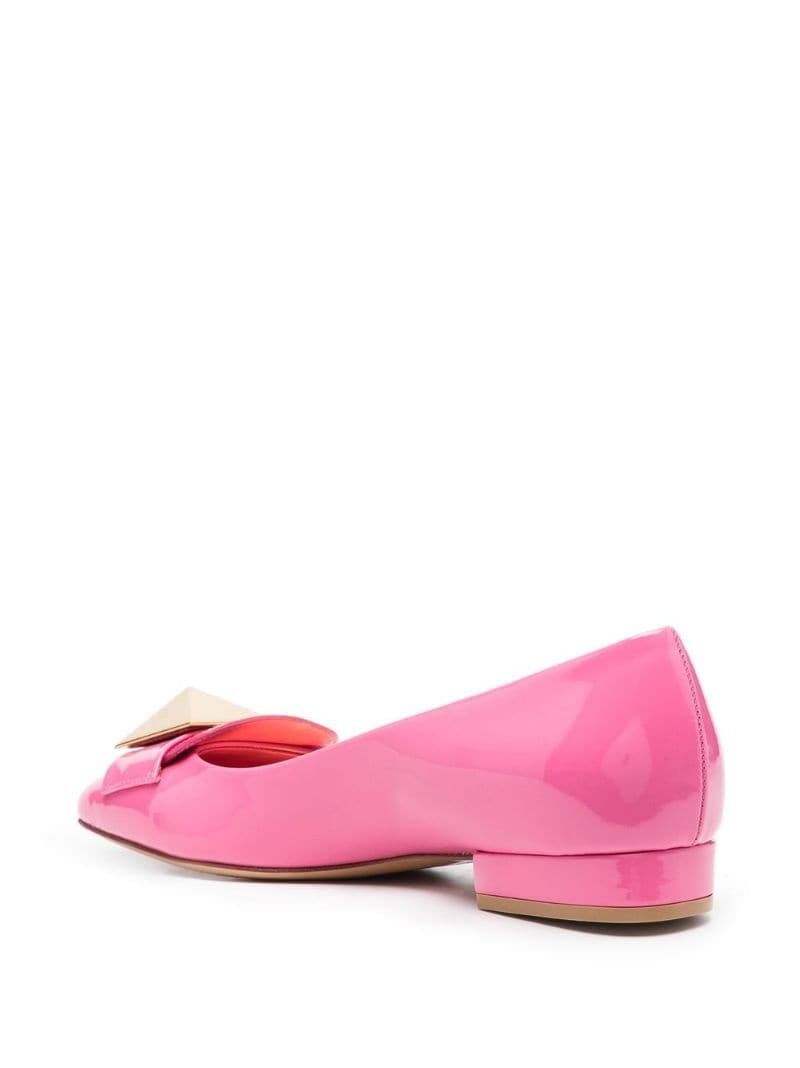One Stud patent leather ballerina shoes - 3