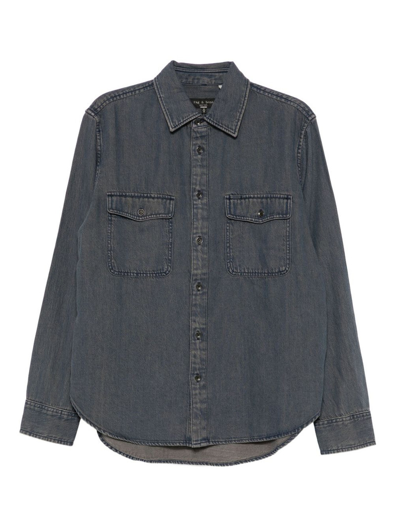 button-up denim shirt 1