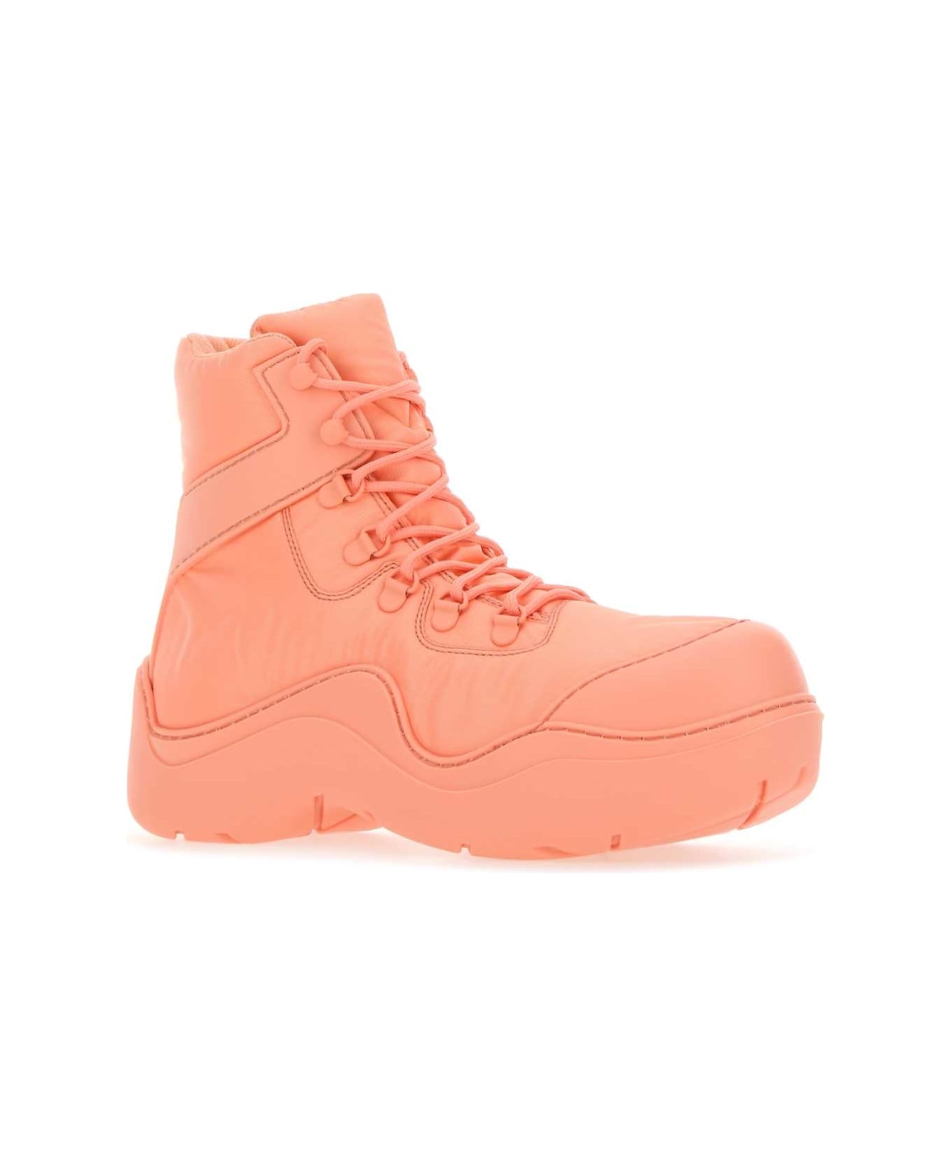 Salmon Nylon And Rubber Puddle Bomber Ankle Boots - 2