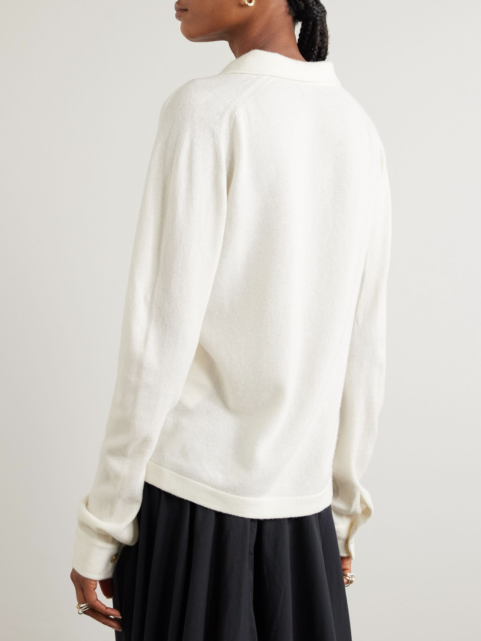 Cashmere cardigan White - 3