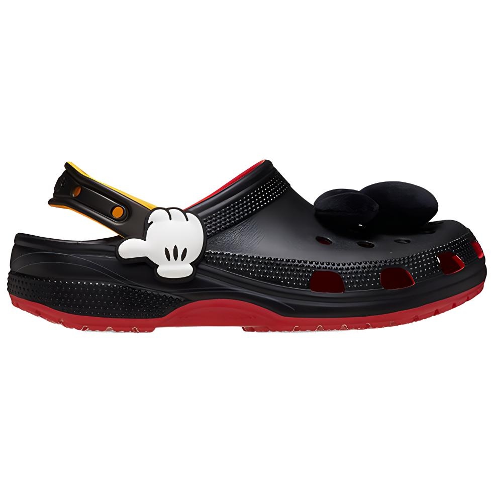 (WMNS) Crocs x Mickey Mouse Classic Clogs 'Black Red' 209895-8C1 - 2
