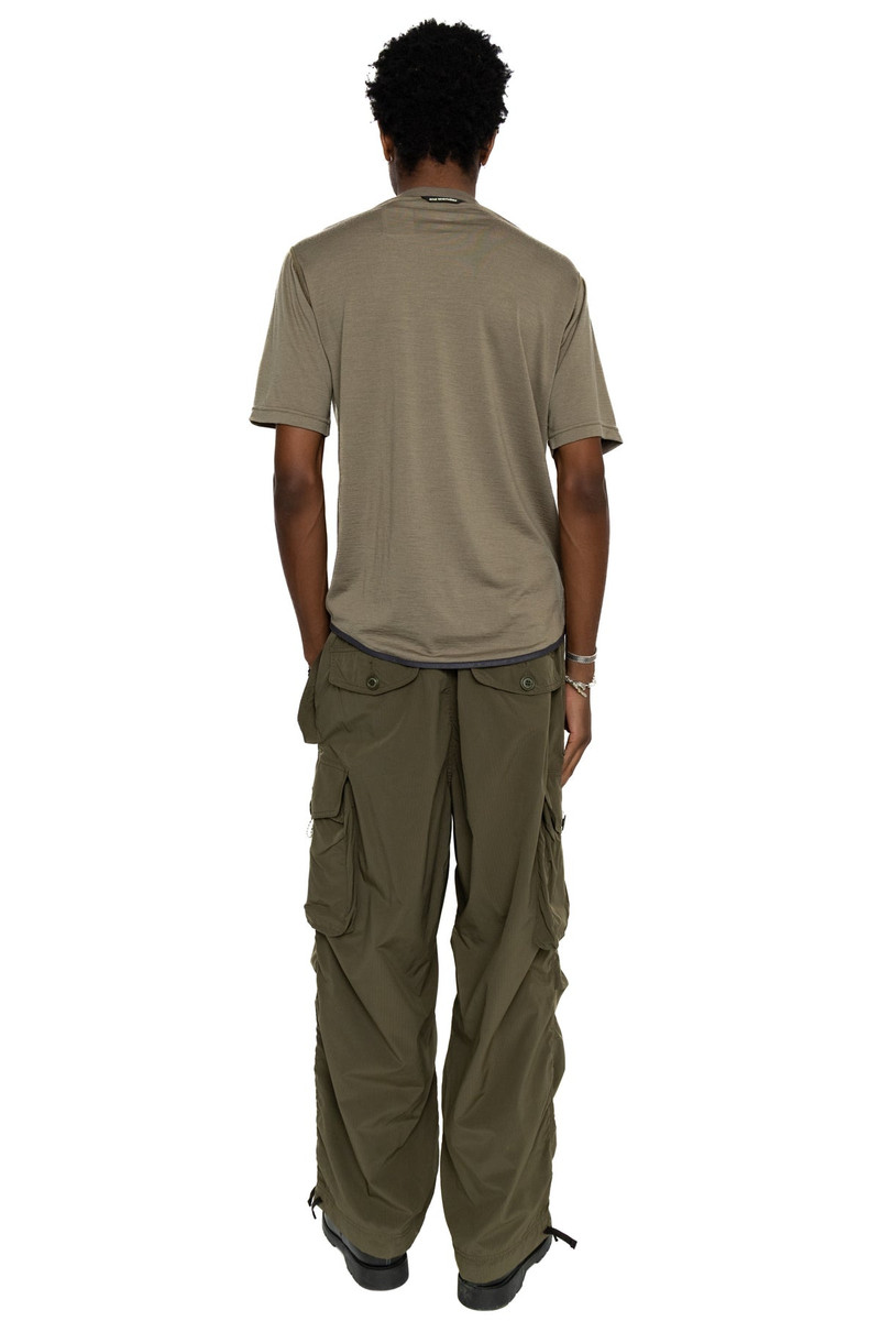 and Wander Merino Base SS T - Khaki outlook
