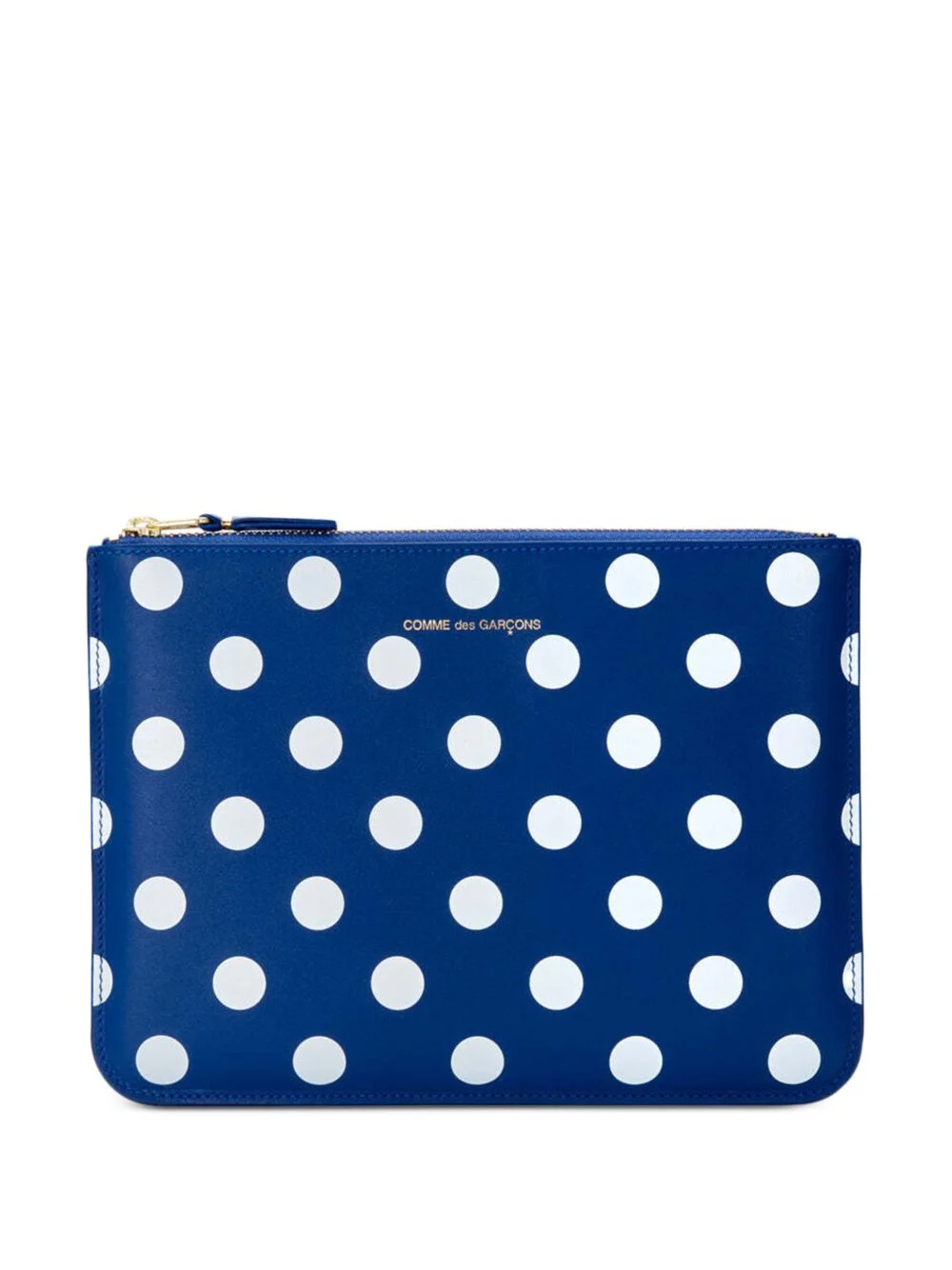 polka-dot-print zip pouch - 1