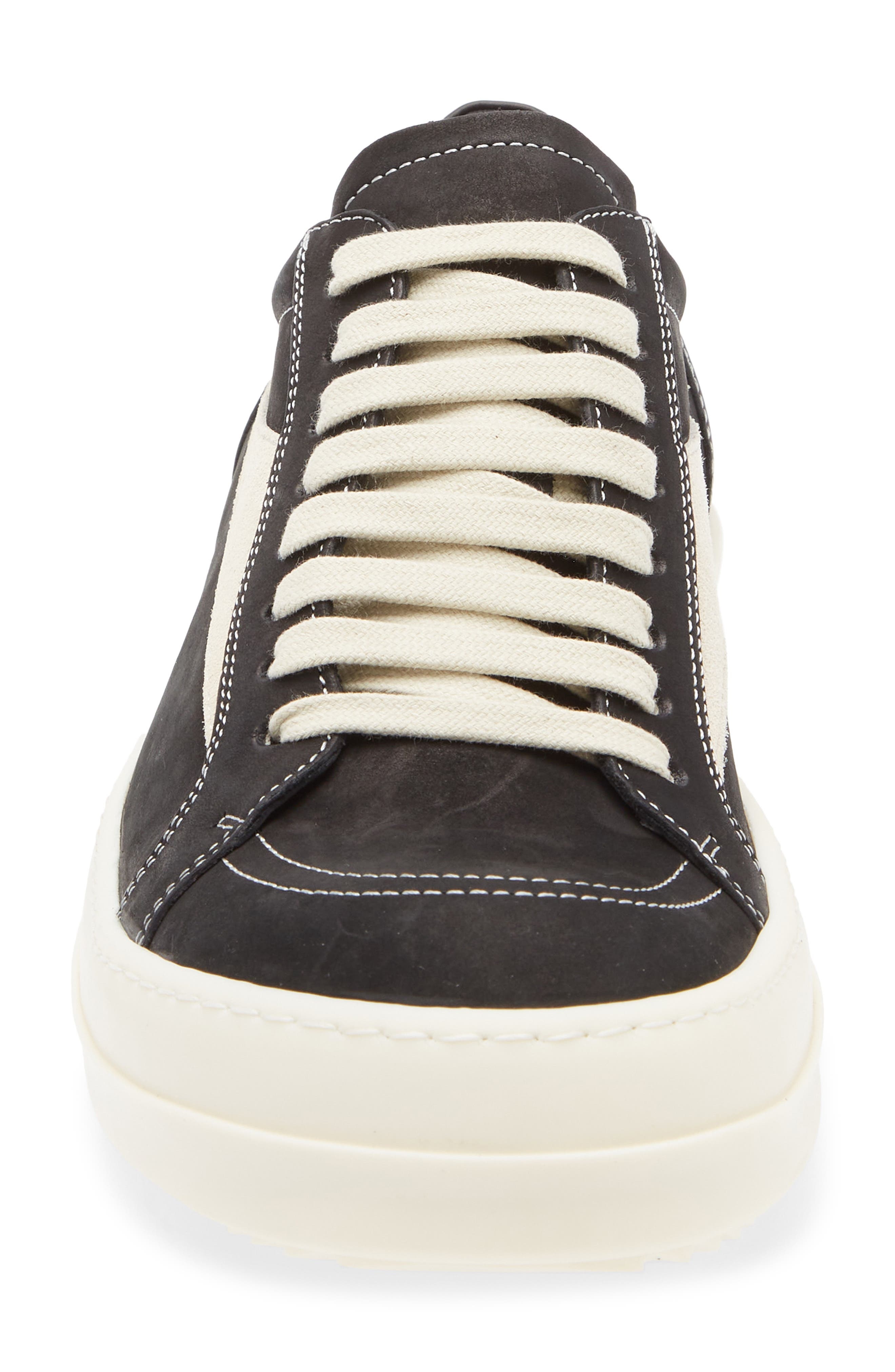 Rick Owens Vintage Sneaks Sneaker in Black/Milk/Milk at Nordstrom - 4