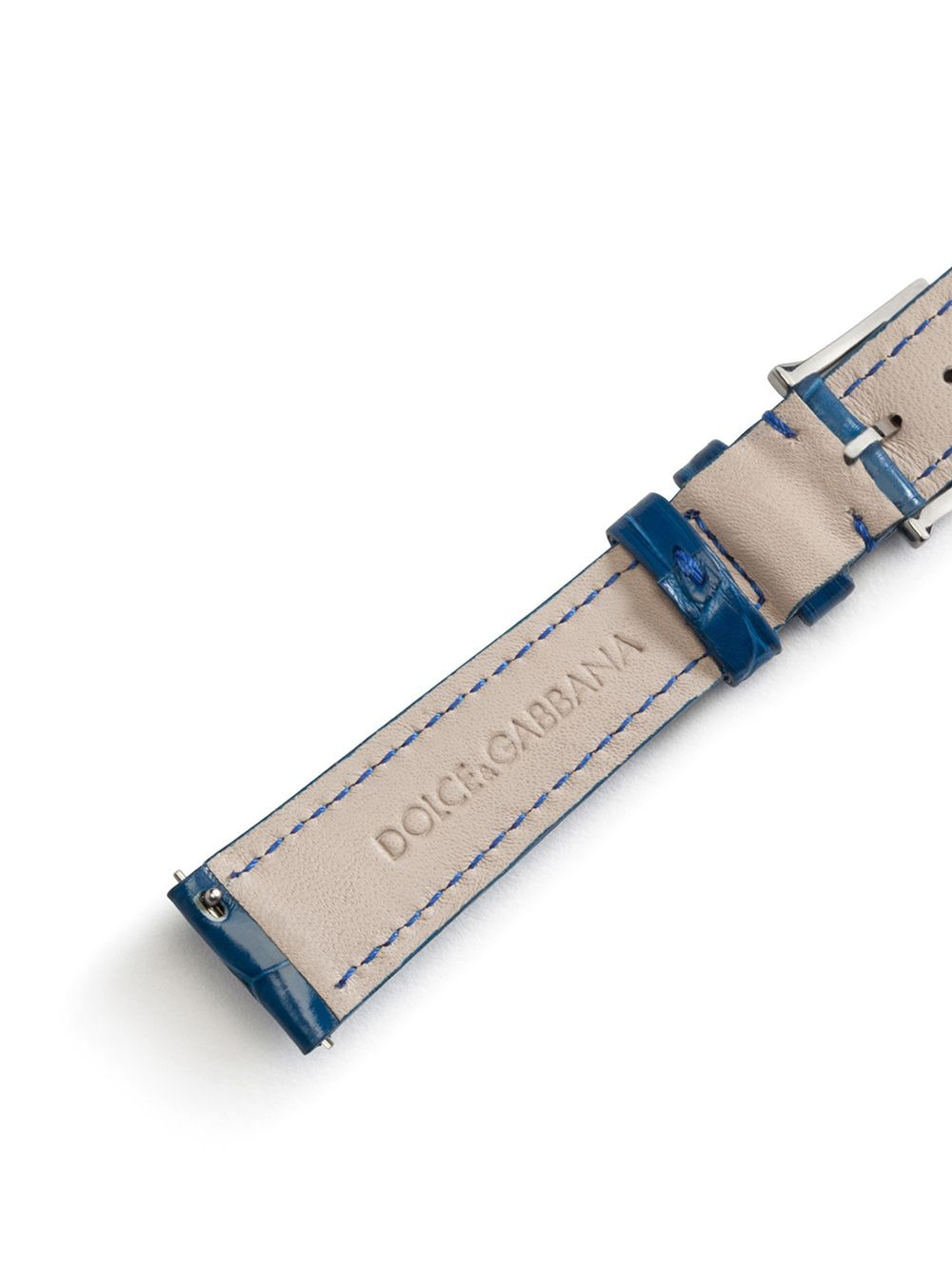 logo-embossed watch strap - 3