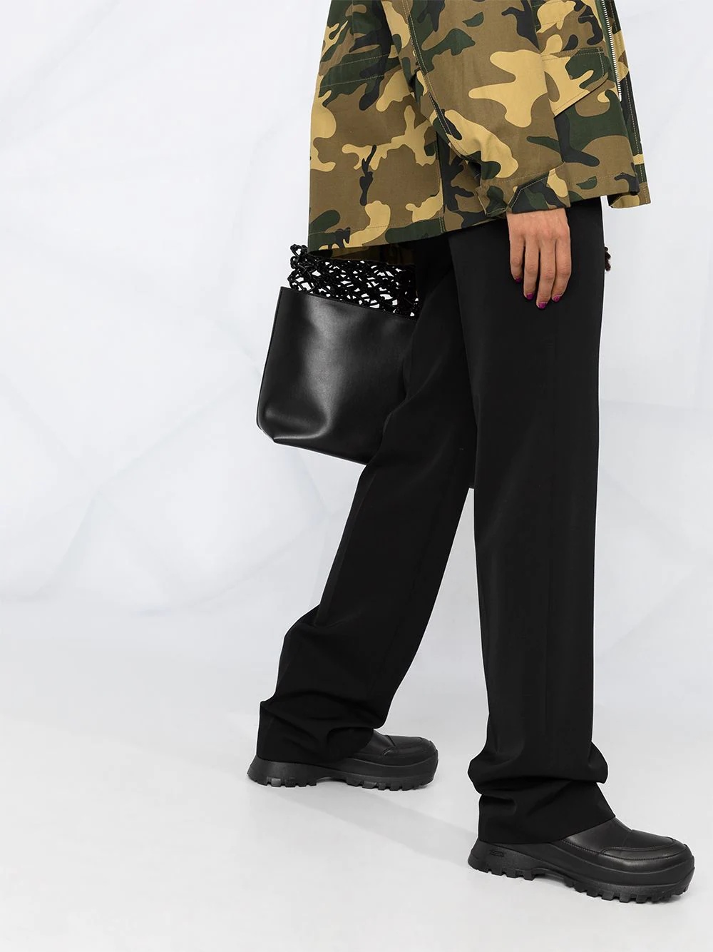 high-waist tailored trousers - 5