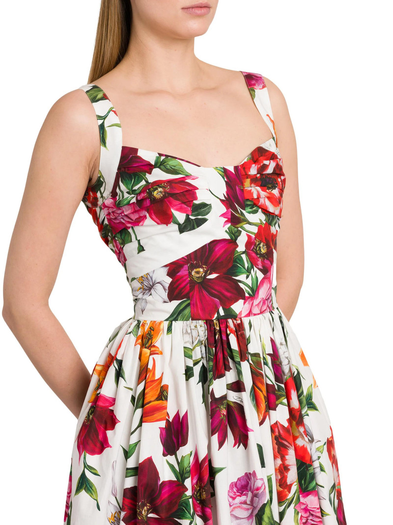 floral-print 미디 드레스 6