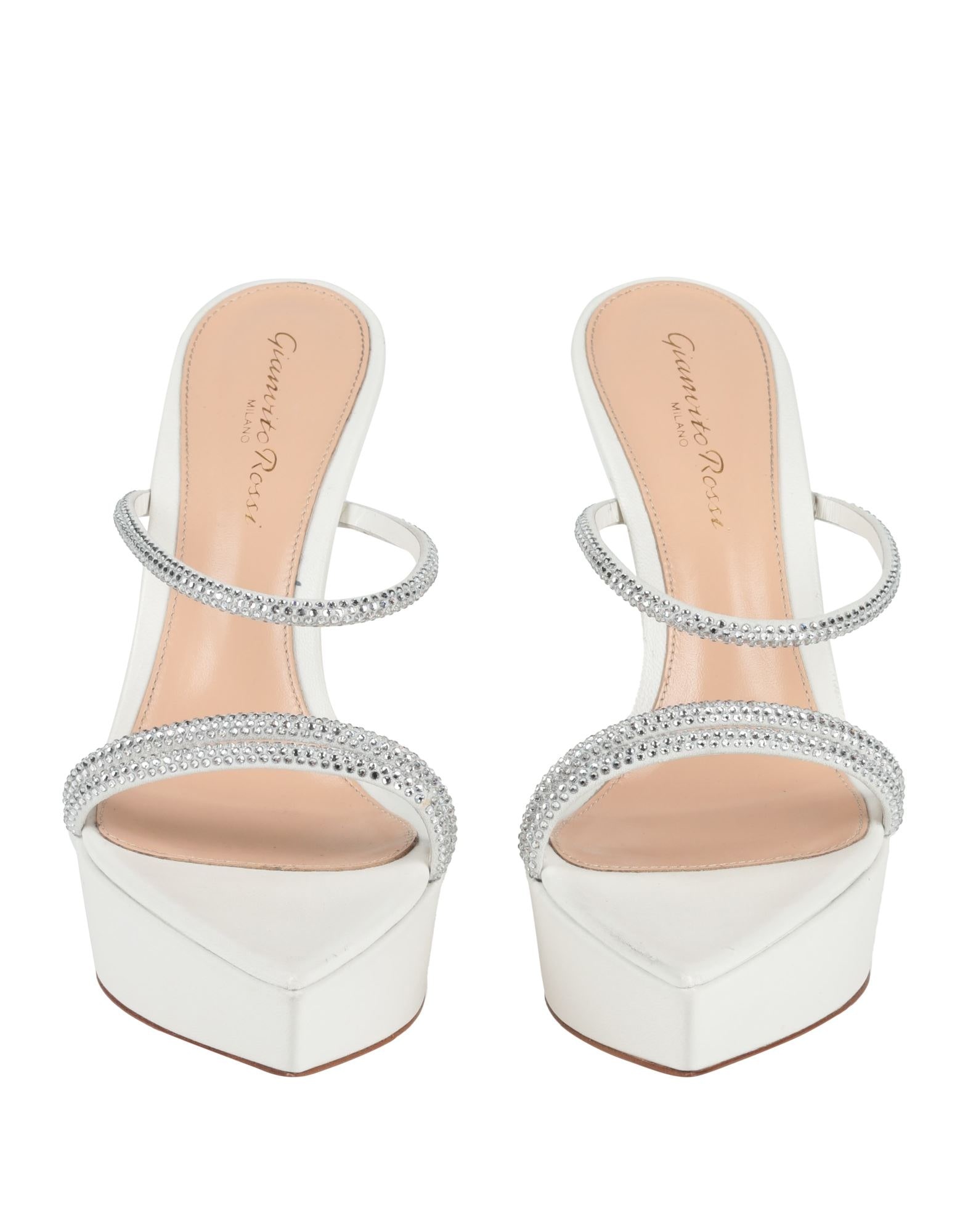 White Women's Sandals - 4