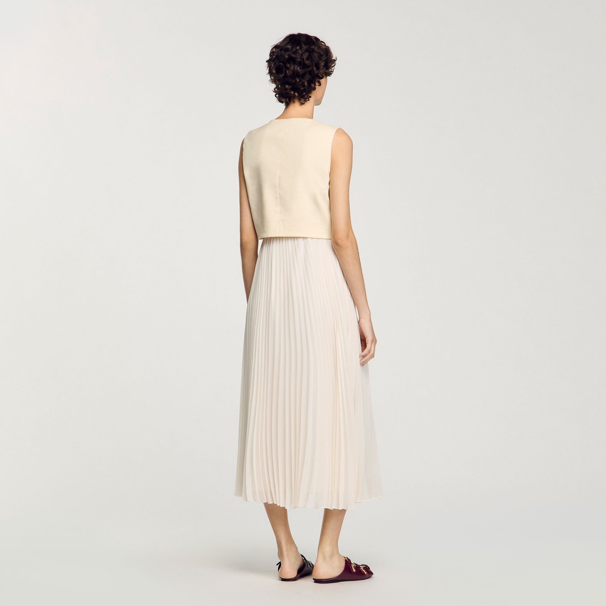 PLEATED MAXI DRESS - 5