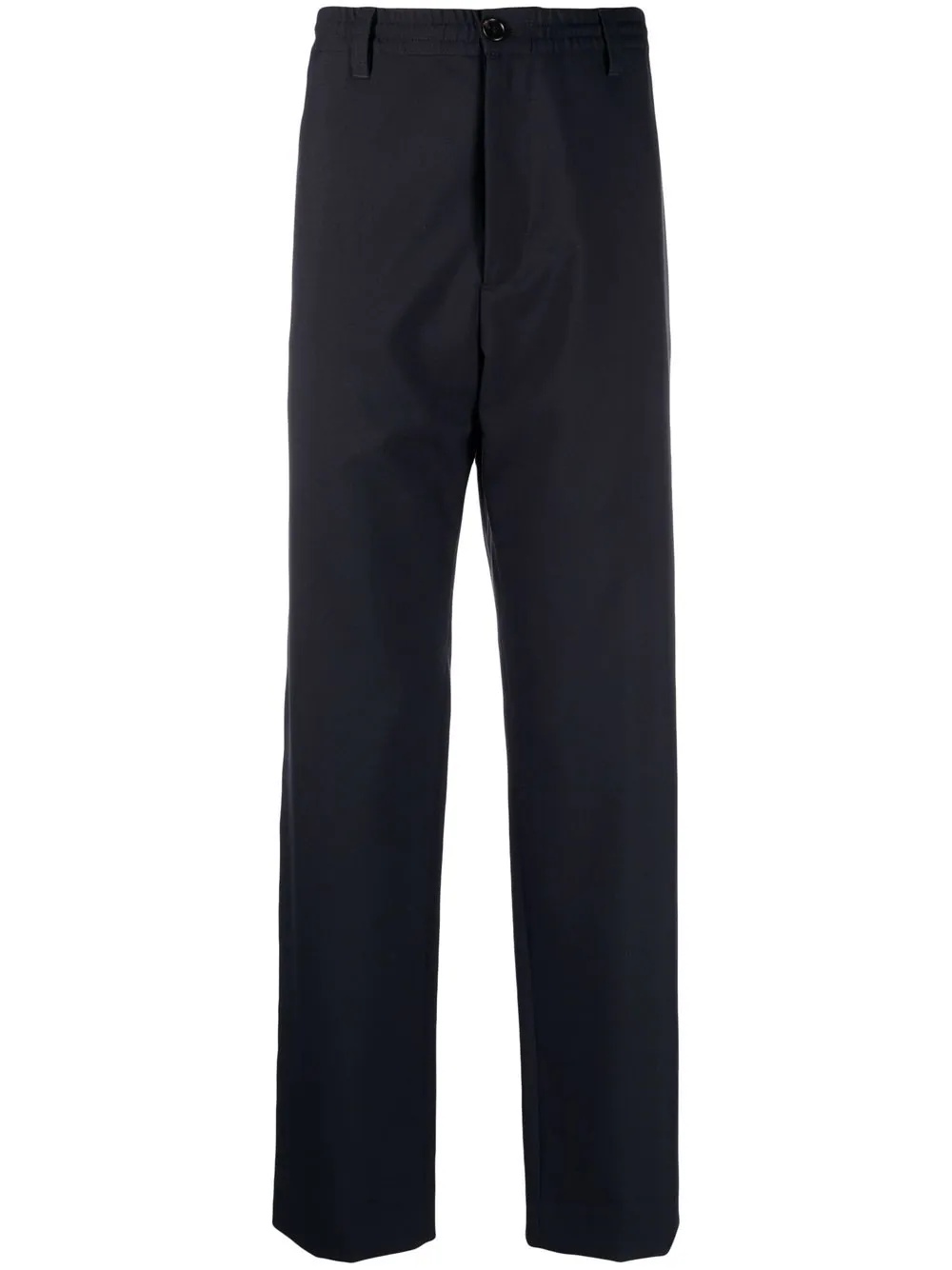 straight-leg wool suit trousers - 1