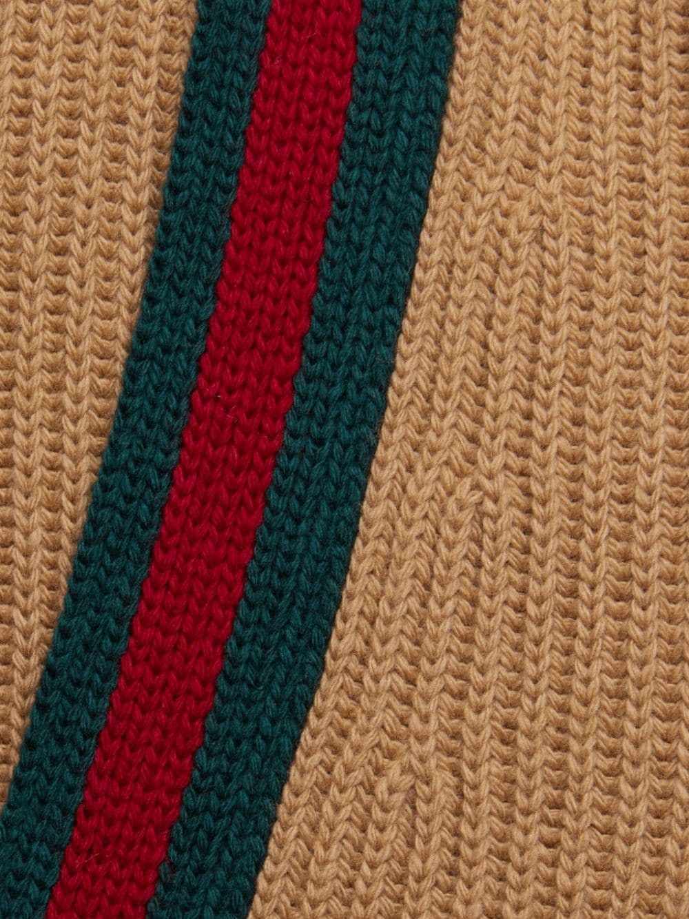 Web stripe-trim wool cardigan - 6