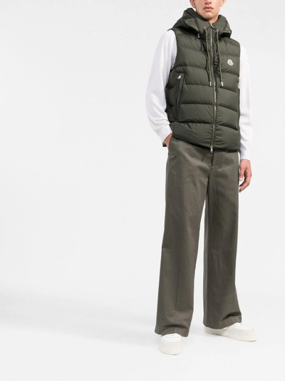 Moncler Cardamine hooded gilet outlook