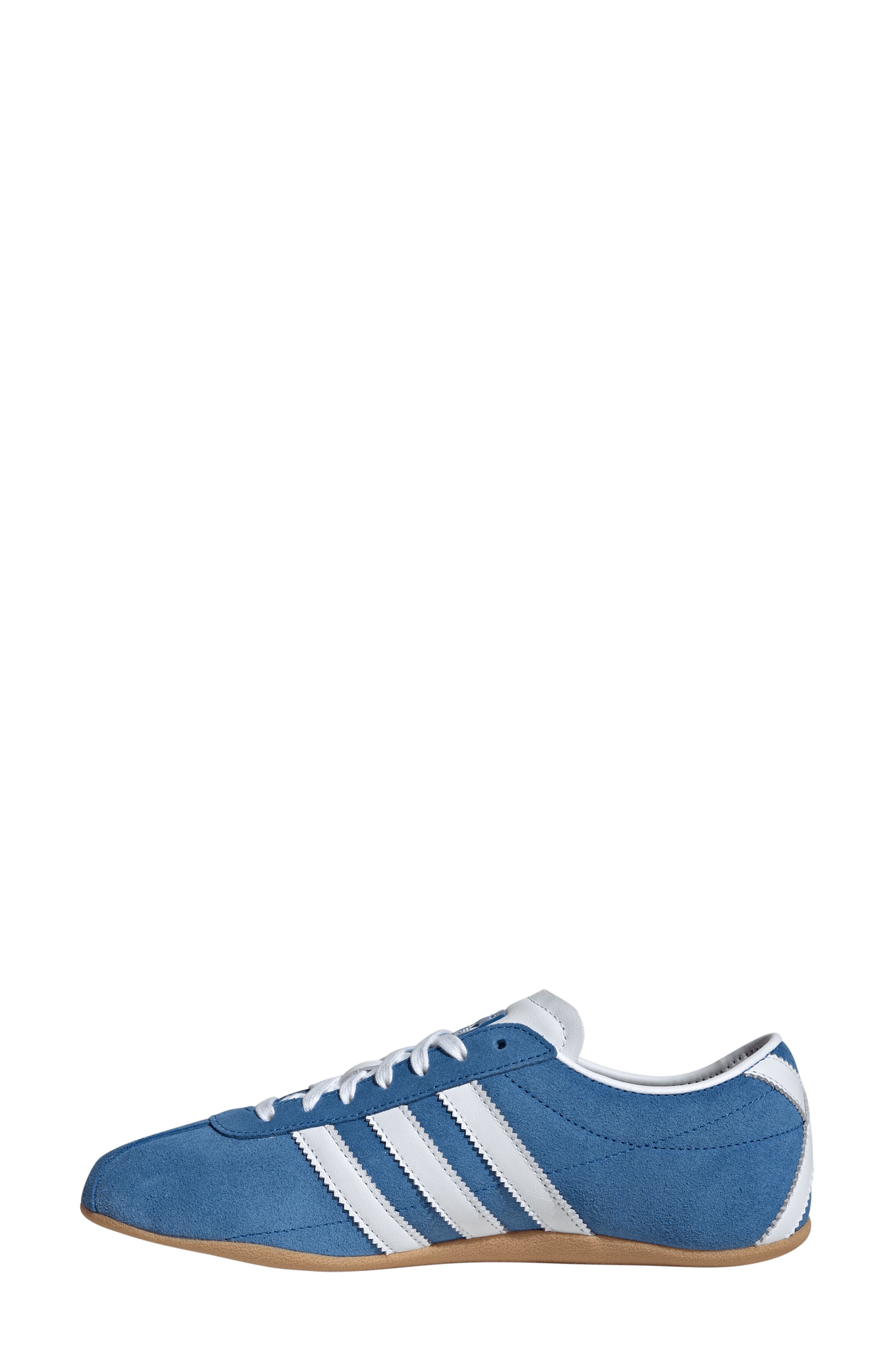 adidas Tokyo Low Top Suede Sneaker in Bluebird/White/Gum at Nordstrom - 6
