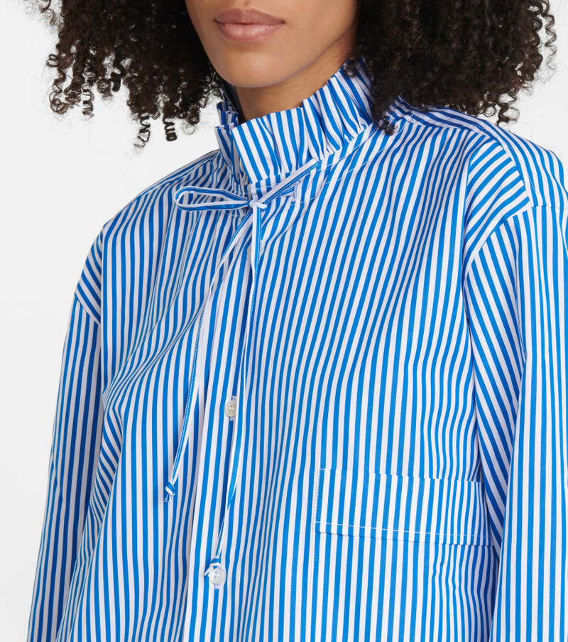 Striped cotton poplin shirt 4