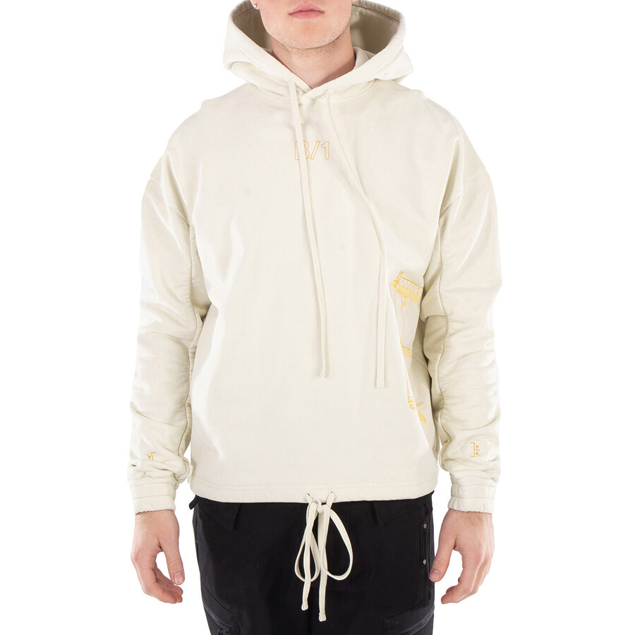 A Cold Wall Men's Beige Shroud Cotton Hoodie - 3