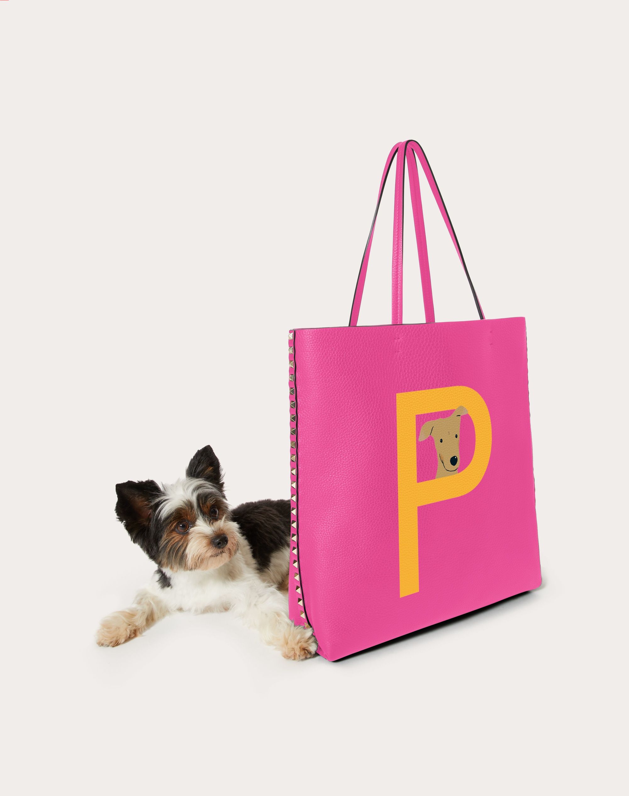 VALENTINO GARAVANI ROCKSTUD PET CUSTOMIZABLE N/S TOTE BAG 5