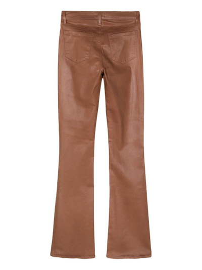 L'AGENCE Selma coated bootcut trousers outlook