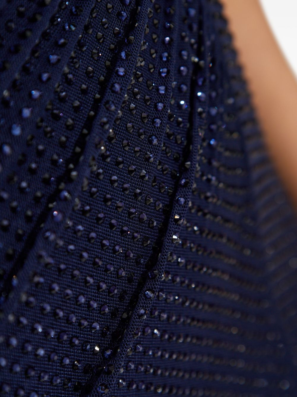 embellished draped dress - 4