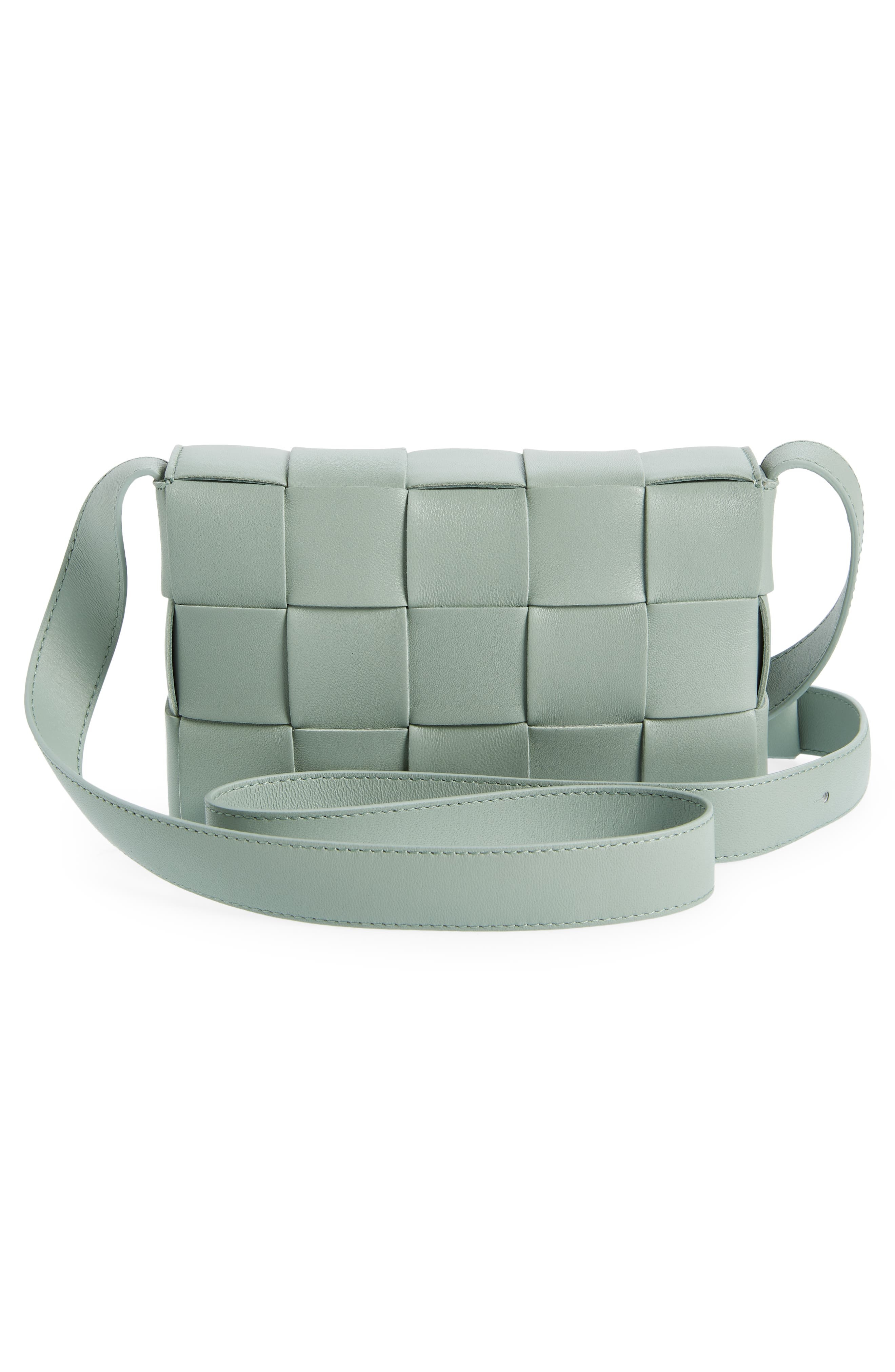 Small Intrecciato Leather Cassette Crossbody Bag - 3