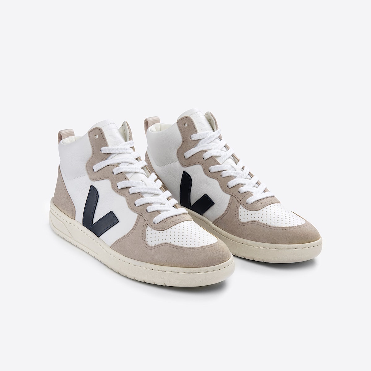 V-15 LEATHER WHITE NAUTICO SAHARA - 2