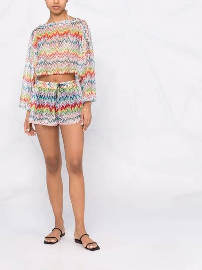 Missoni zigzag-print cropped top outlook
