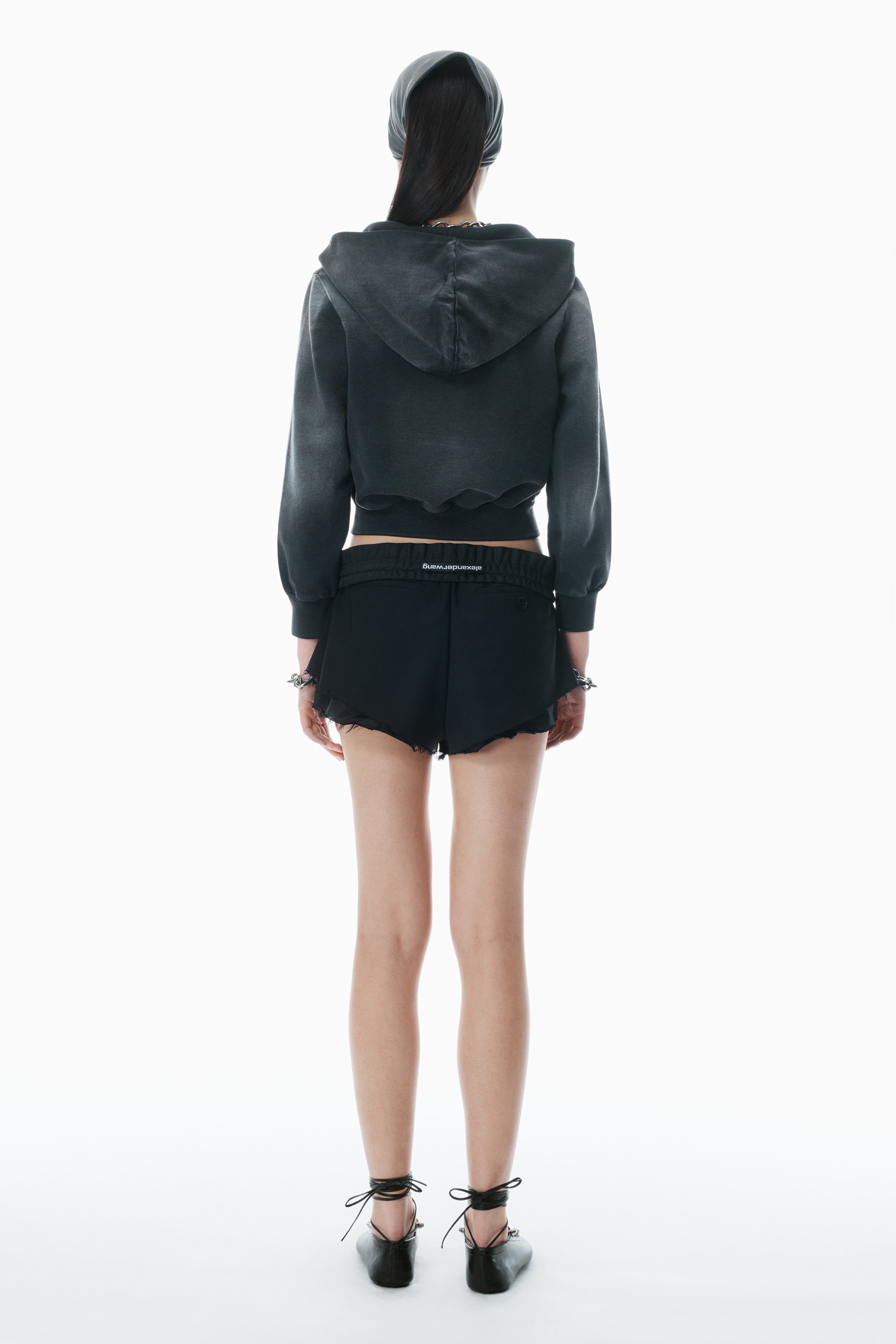 Shrunken Cotton Terry Cardigan - 4