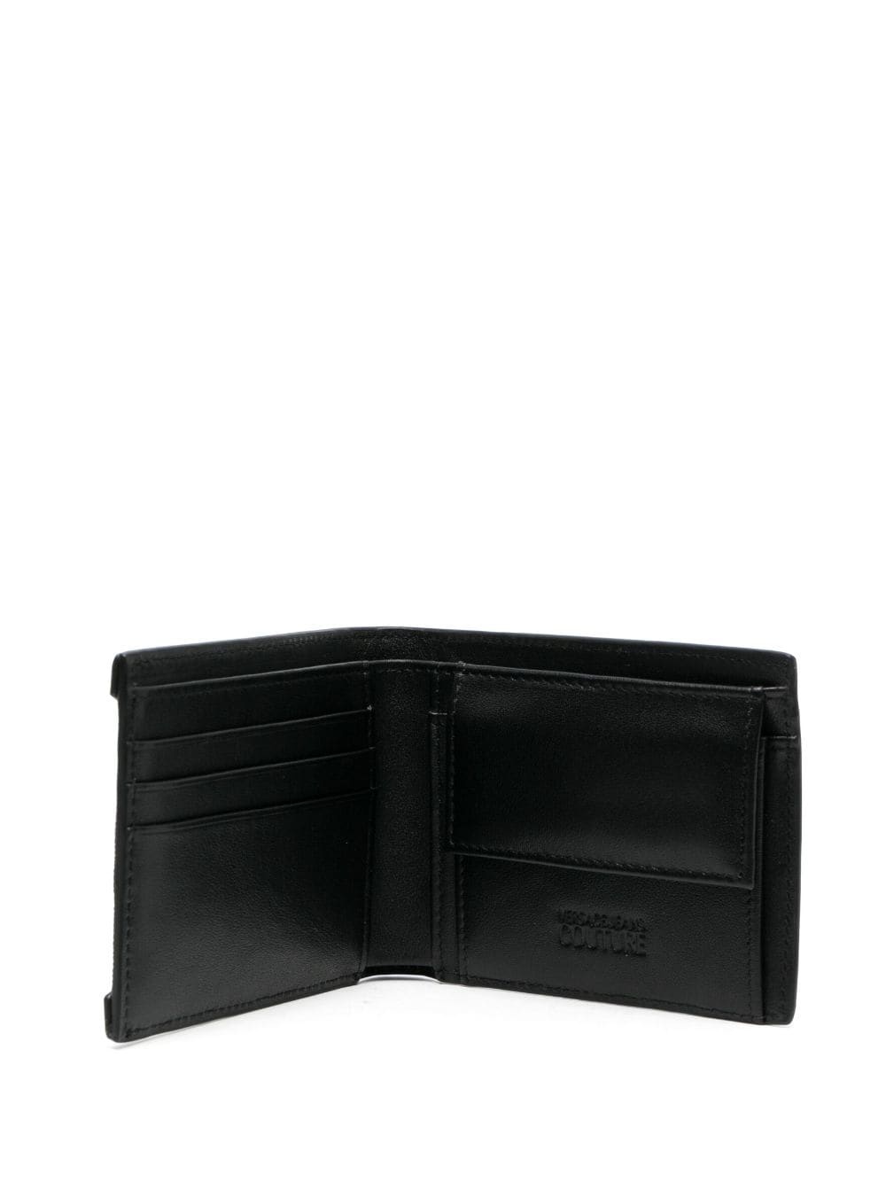 logo-print leather bi-fold wallet - 3