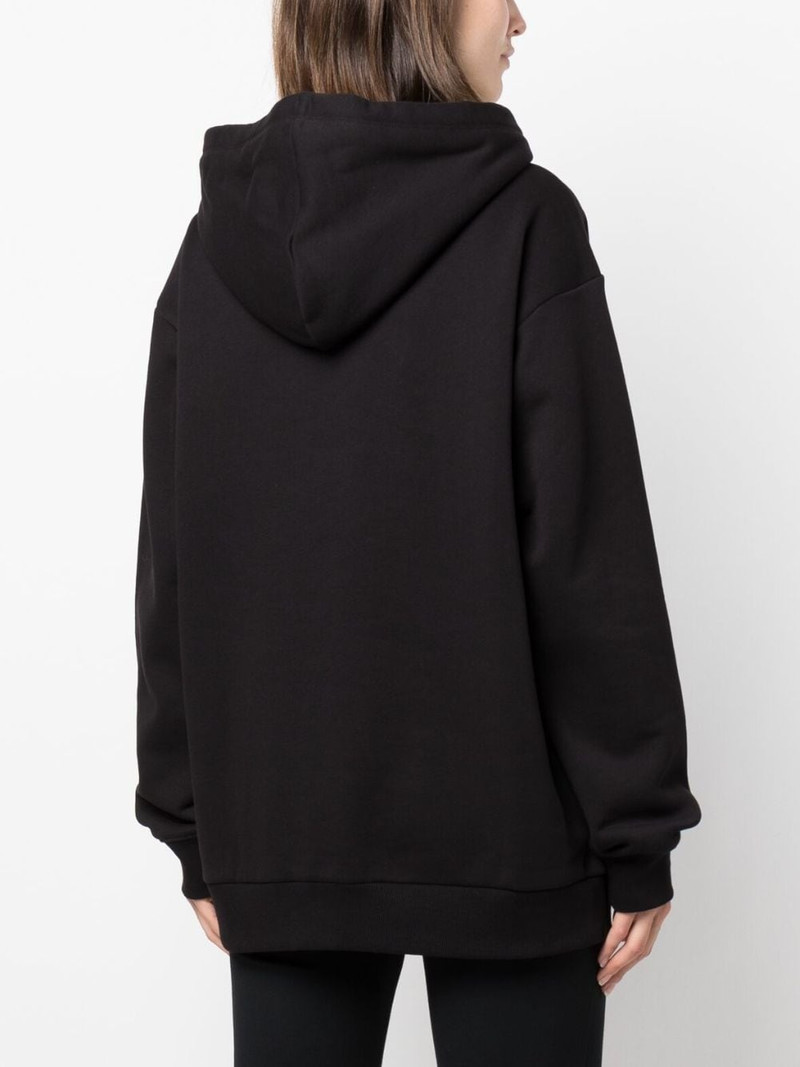 logo-embossed drawstring hoodie 4