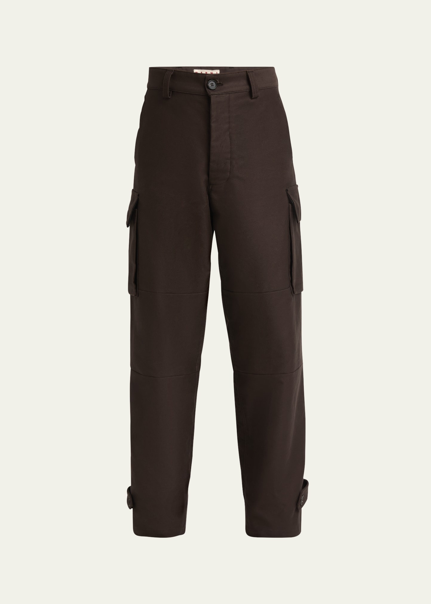 Men's Compact Cotton Moleskin Cargo Pants - 1