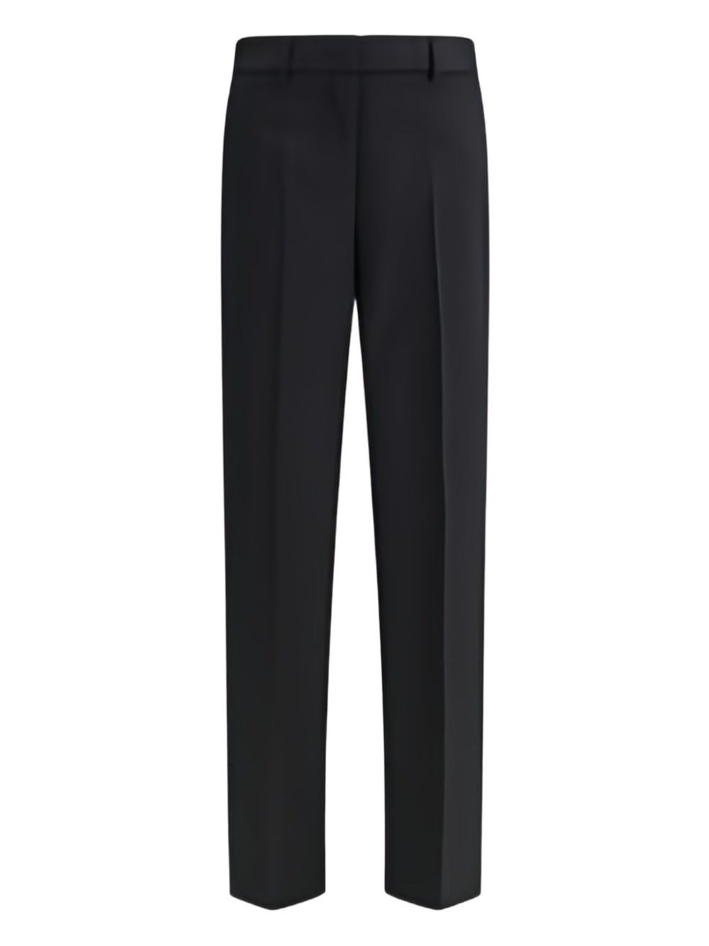 wool straight-leg trousers - 1