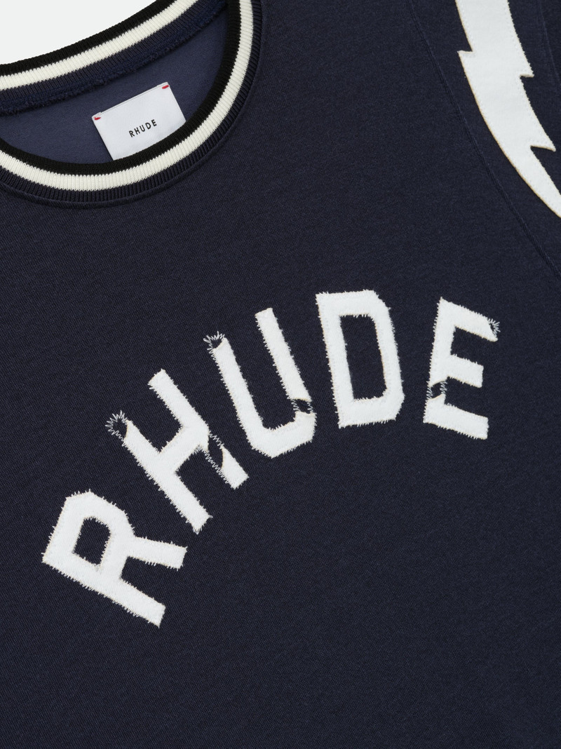 RHUDE LIGHTNING RINGER JERSEY TEE 5