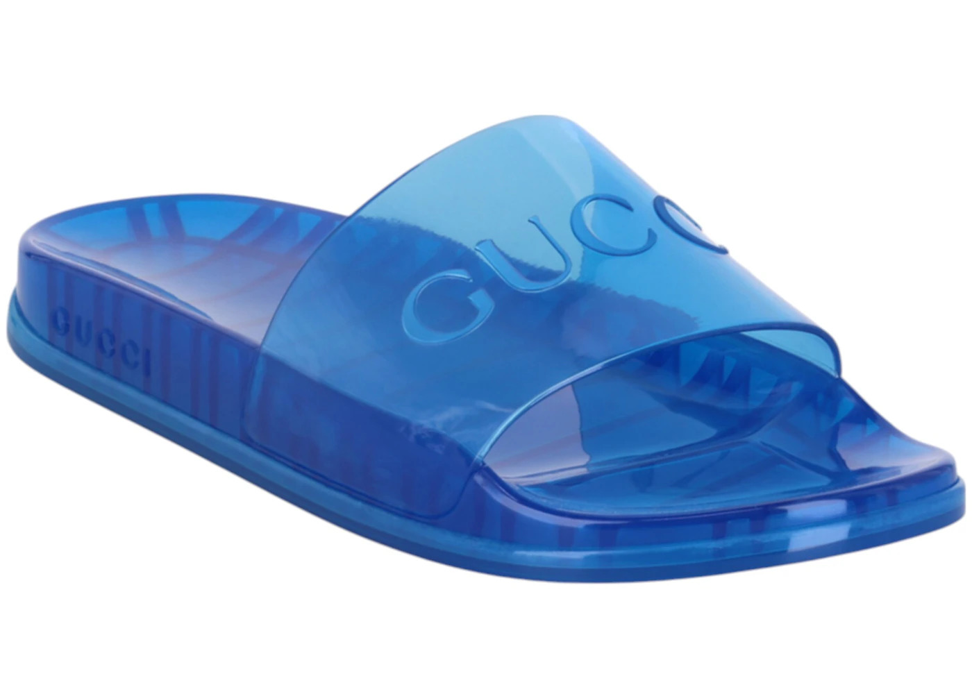 Gucci Slide Transparent Blue - 2