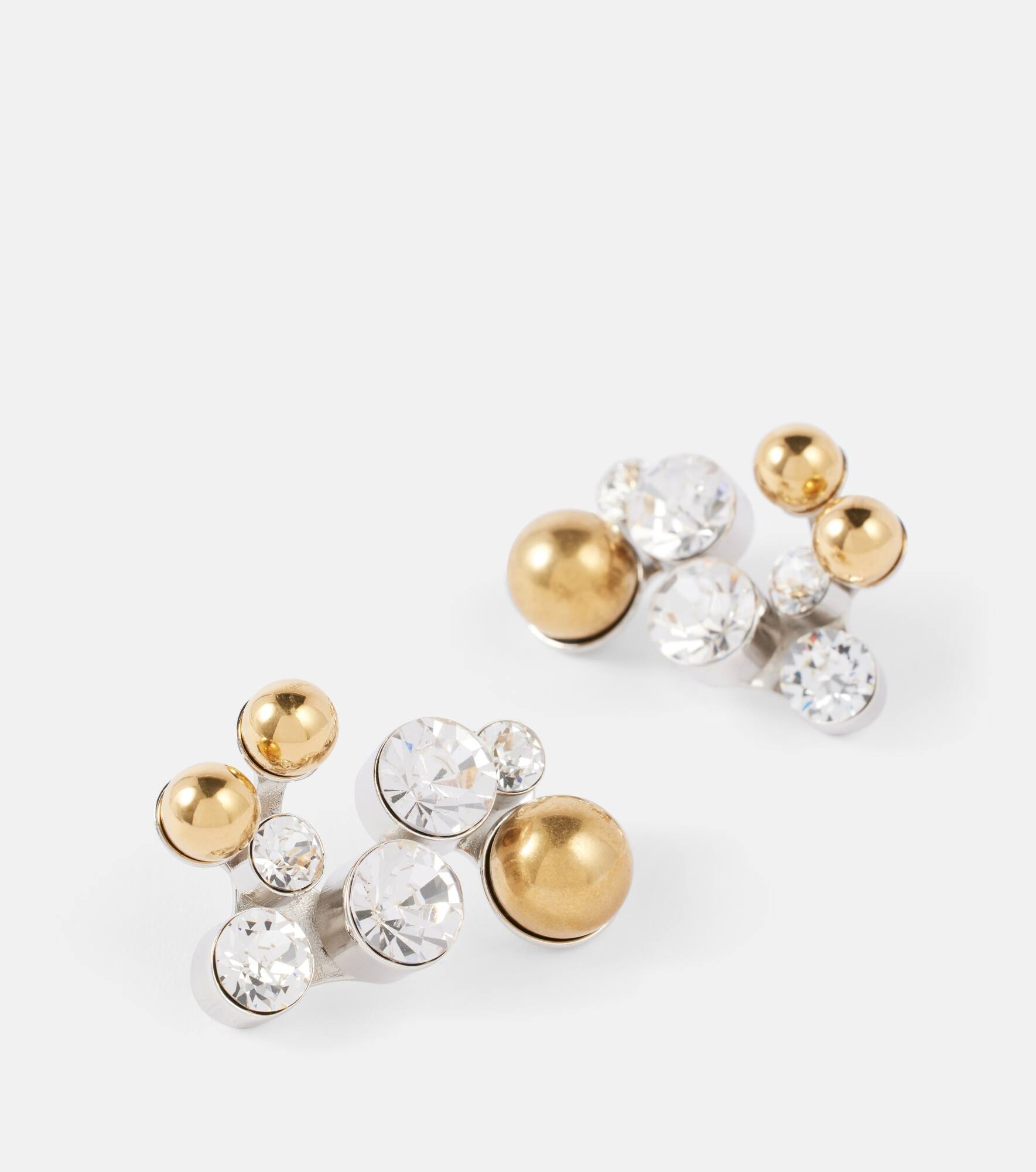 Crystal-embellished stud earrings - 4