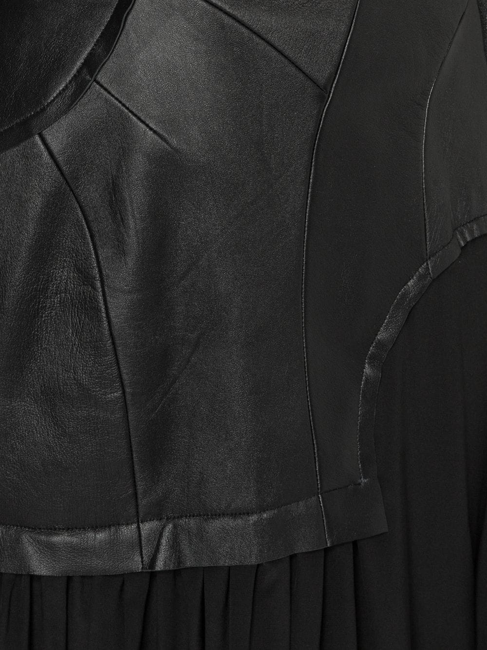 lambskin and silk dress - 5