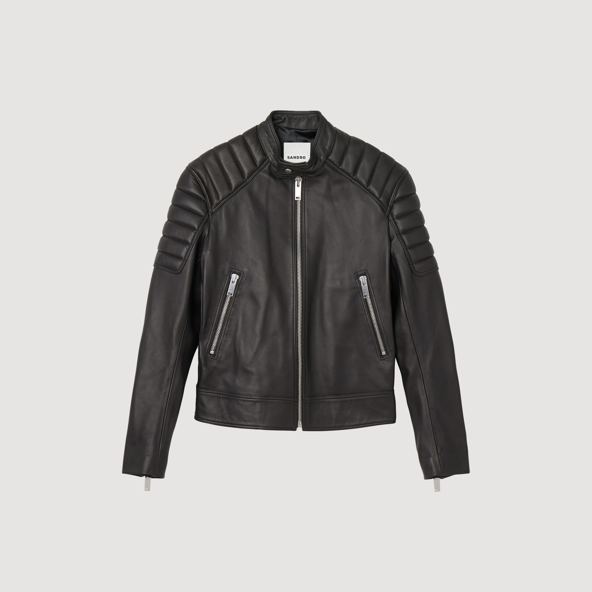 ★美品★ Sandro ジャケット SANDRO バイカラー デニムジャケット | ニュートラル | FARFETCH JP