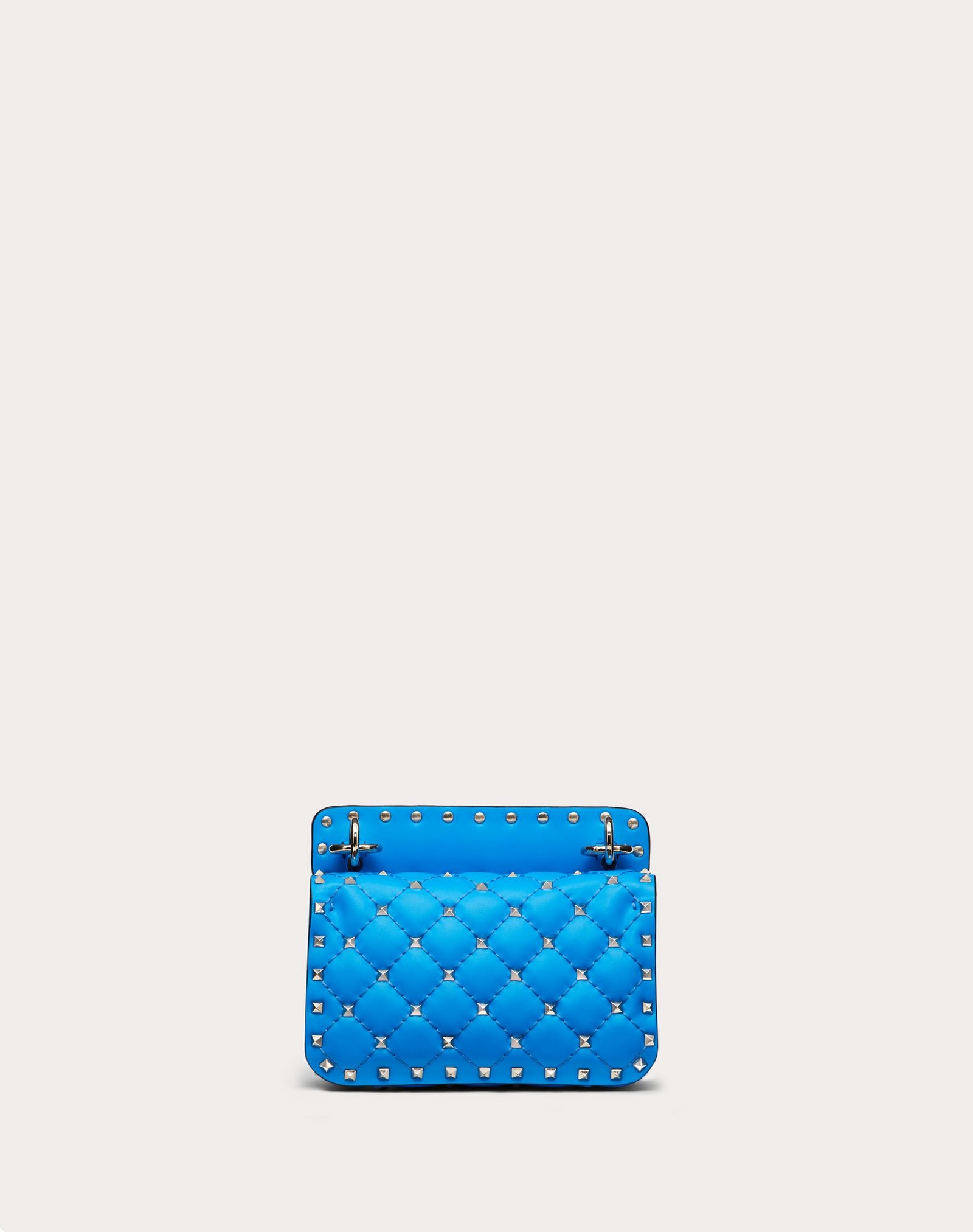 Mini Rockstud Spike fluo calfskin leather bag - 3