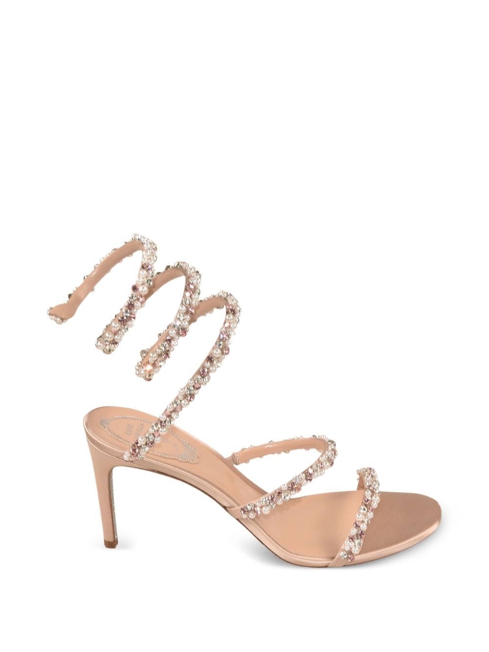 105mm Pearl crystal-embellished sandals - 3