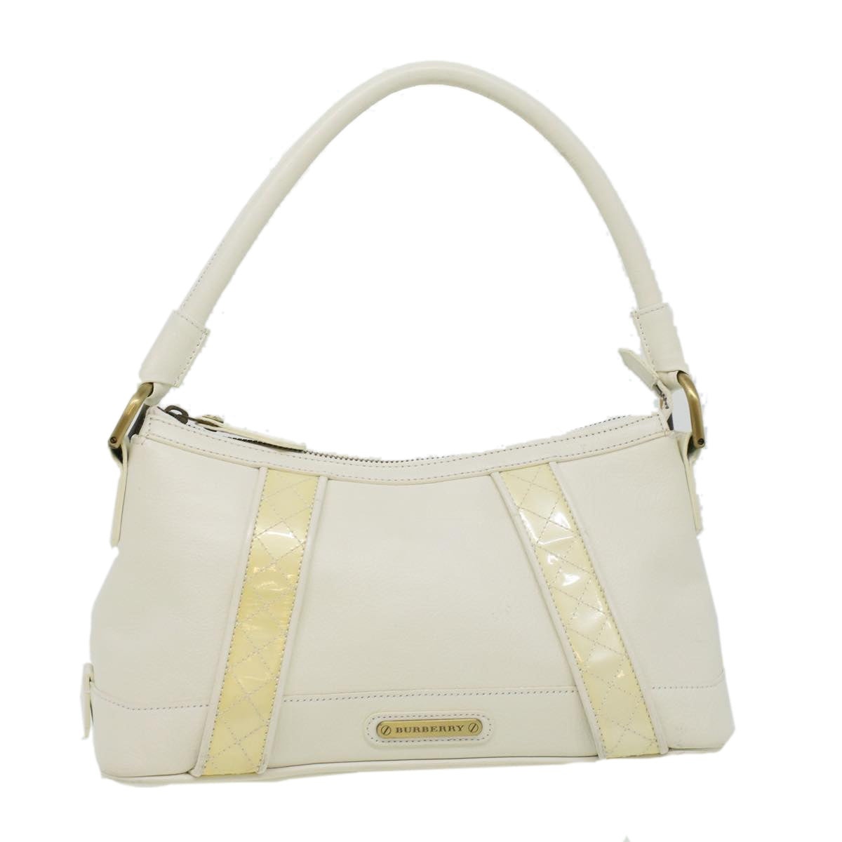 Burberry Shoulder Bag Leather White - 13